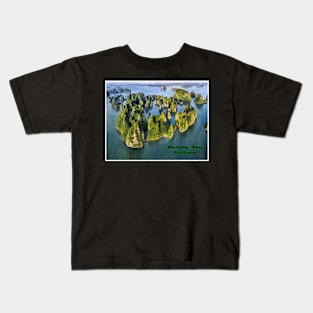 Halong Bay Vietnam Travel and Tourism Advertising Print Kids T-Shirt